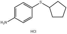 4-(cyclopentylsulfanyl)aniline hydrochloride Structure