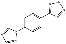 2H-Tetrazole, 5-[4-(1H-1,2,4-triazol-1-yl)phenyl]- 구조식 이미지