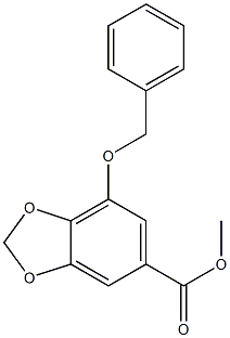 methyl 7-(benzyloxy)benzo[d][1,3]dioxole-5-carboxylate Structure