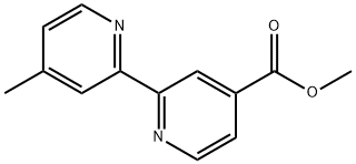 4'-Methyl-2,2'-bipyridine-4-carboxylic acid methyl ester 구조식 이미지