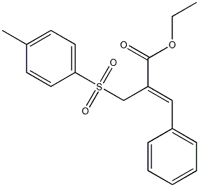 (Z)-Ethyl 3-phenyl-2-(tosylmethyl)acrylate 구조식 이미지