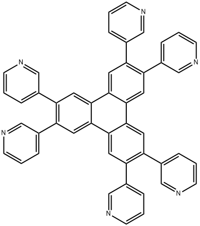 2,3,6,7,10,11-hexa(pyridine-3-yl)triphenylene Structure