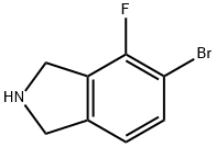 1H-Isoindole, 5-bromo-4-fluoro-2,3-dihydro- Structure