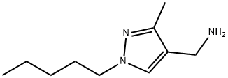 (3-methyl-1-pentyl-1H-pyrazol-4-yl)methanamine Structure