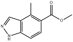 methyl 4-methyl-1H-indazole-5-carboxylate Structure