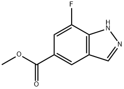 methyl 7-fluoro-1H-indazole-5-carboxylate Structure