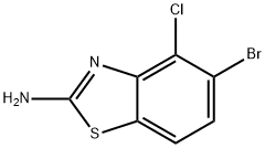 5-bromo-4-chloro-1,3-benzothiazol-2-amine Structure