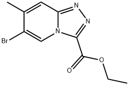 ethyl 6-bromo-7-methyl-[1,2,4]triazolo[4,3-a]pyridine-3-carboxylate 구조식 이미지