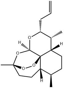 (3R,5aS,6R,8aS,9R,10R,12aR)-10-allyl-3,6,9-trimethyldecahydro-12H-3,12-epoxy[1,2]dioxepino[4,3-i]isochromene Structure