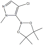 4-chloro-1-methyl-5-(tetramethyl-1,3,2-dioxaborolan-2-yl)-1H-pyrazole Structure