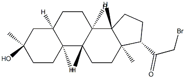 2-bromo-1-((3R,5R,8R,9R,10S,13S,14S,17S)-3-hydroxy-3,13-dimethyl-hexadecahydro-1H-cyclopenta[a]phenanthren-17-yl)ethanone Structure