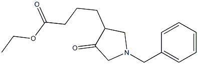 1-benzyl-4-(3-ethoxycarbonylpropyl)-3-pyrrolidone Structure