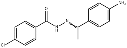 N'-[(E)-1-(4-aminophenyl)ethylidene]-4-chlorobenzohydrazide 구조식 이미지