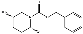 (2R,5S)-Benzyl 5-hydroxy-2-methylpiperidine-1-carboxylate Structure