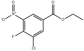 Ethyl 3-Chloro-4-fluoro-5-nitrobenzoate 구조식 이미지