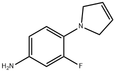 4-(2,5-Dihydro-1H-pyrrol-1-yl)-3-fluoroaniline 구조식 이미지