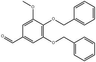 Benzaldehyde, 3-methoxy-4,5-bis(phenylmethoxy)- Structure