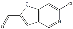 6-chloro-1H-pyrrolo[3,2-c]pyridine-2-carbaldehyde 구조식 이미지