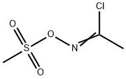 N-((METHYLSULFONYL)OXY)ACETIMIDOYL CHLORIDE 구조식 이미지