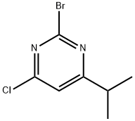 2-Bromo-4-chloro-6-(iso-propyl)pyrimidine 구조식 이미지