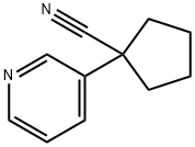 1-Pyridin-3-yl-cyclopentanecarbonitrile 구조식 이미지