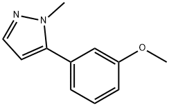 5-(3-Methoxyphenyl)-1-methyl-1H-pyrazole 구조식 이미지