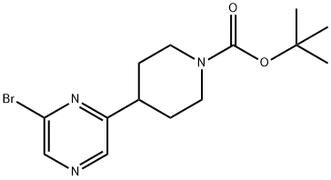 2-Bromo-6-(N-Boc-piperidin-4-yl)pyrazine 구조식 이미지