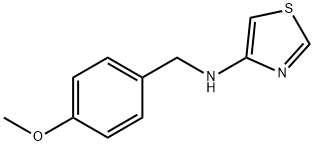 N-(4-Methoxybenzyl)thiazol-4-amine 구조식 이미지