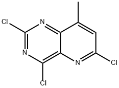 Pyrido[3,2-d]pyrimidine, 2,4,6-trichloro-8-methyl- Structure