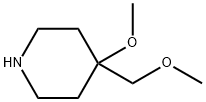 4-Methoxy-4-(methoxymethyl)piperidine 구조식 이미지