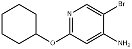 4-Amino-3-bromo-6-(cyclohexyloxy)pyridine Structure