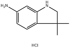 3,3-Dimethylindolin-6-amine hydrochloride Structure