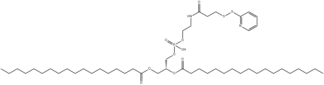 1,2-distearoyl-sn-glycero-3-phosphoethanolamine--N-[3-(2-pyridyldithio)propionate] (sodium salt) Structure