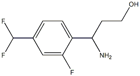 3-AMINO-3-[4-(DIFLUOROMETHYL)-2-FLUOROPHENYL]PROPAN-1-OL Structure