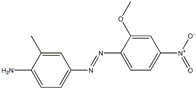 4-[(E)-2-(2-methoxy-4-nitrophenyl)diazen-1-yl]-2-methylaniline Structure