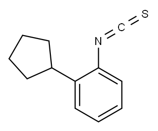 1-cyclopentyl-2-isothiocyanatobenzene 구조식 이미지