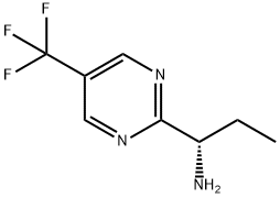 (S)-1-(5-(trifluoromethyl)pyrimidin-2-yl)propan-1-amine 구조식 이미지