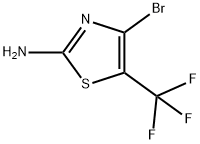 4-Bromo-5-(trifluoromethyl)-2-thiazolamine Structure