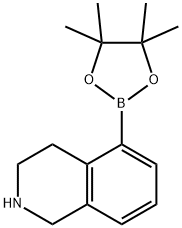 5-(tetramethyl-1,3,2-dioxaborolan-2-yl)-1,2,3,4-tetrahydroisoquinoline 구조식 이미지