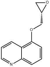 (R)-5-(OXIRAN-2-YLMETHOXY)QUINOLINE 구조식 이미지