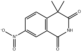 1,3(2H,4H)-Isoquinolinedione, 4,4-dimethyl-7-nitro- Structure