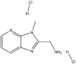 {3-methyl-3H-imidazo[4,5-b]pyridin-2-yl}methanamine dihydrochloride Structure