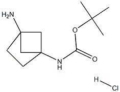 tert-butyl N-{4-aminobicyclo[2.1.1]hexan-1-yl}carbamate hydrochloride 구조식 이미지