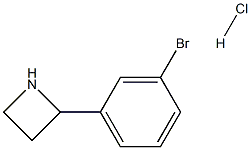 2-(3-Bromophenyl)azetidine hydrochloride Structure