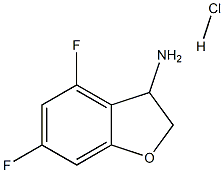 4,6-difluoro-2,3-dihydro-1-benzofuran-3-amine hydrochloride 구조식 이미지