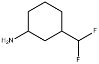 3-(difluoromethyl)cyclohexan-1-amine 구조식 이미지