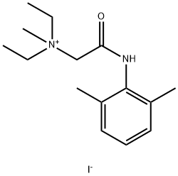 2-[(2,6-Dimethylphenyl)amino]-N,N-diethyl-N-methyl-2-oxoethanaminium iodide Structure