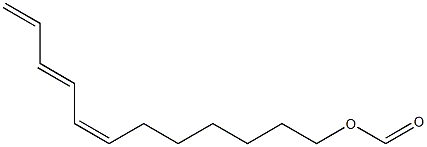 	7,9,11-Dodecatrien-1-ol,formate,(7Z,9E)- Structure