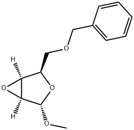 (1S,2R,4S,5S)-2-((benzyloxy)methyl)-4-methoxy-3,6-dioxabicyclo[3.1.0]hexane Structure