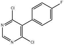 4,6-dichloro-5-(4-fluorophenyl)pyrimidine Structure